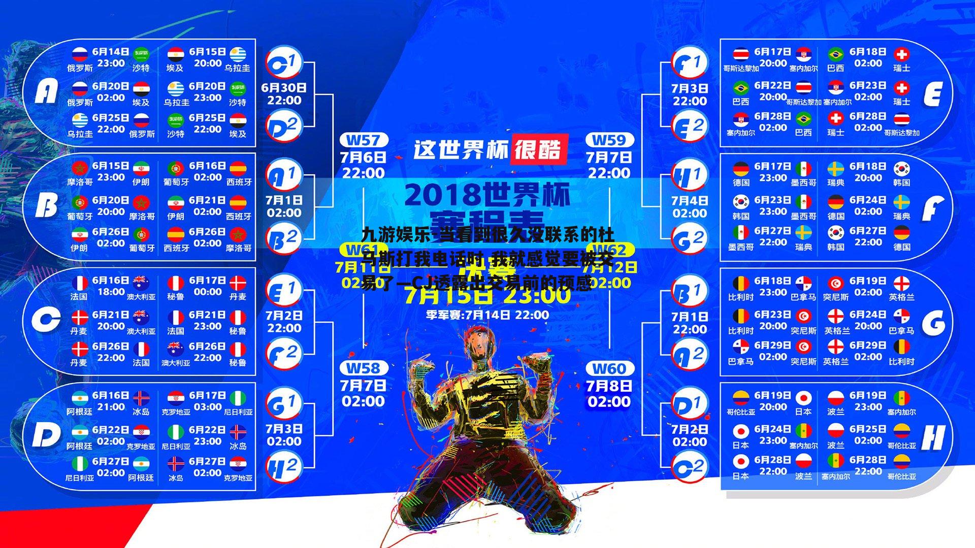 当看到很久没联系的杜马斯打我电话时 我就感觉要被交易了—CJ透露出交易前的预感